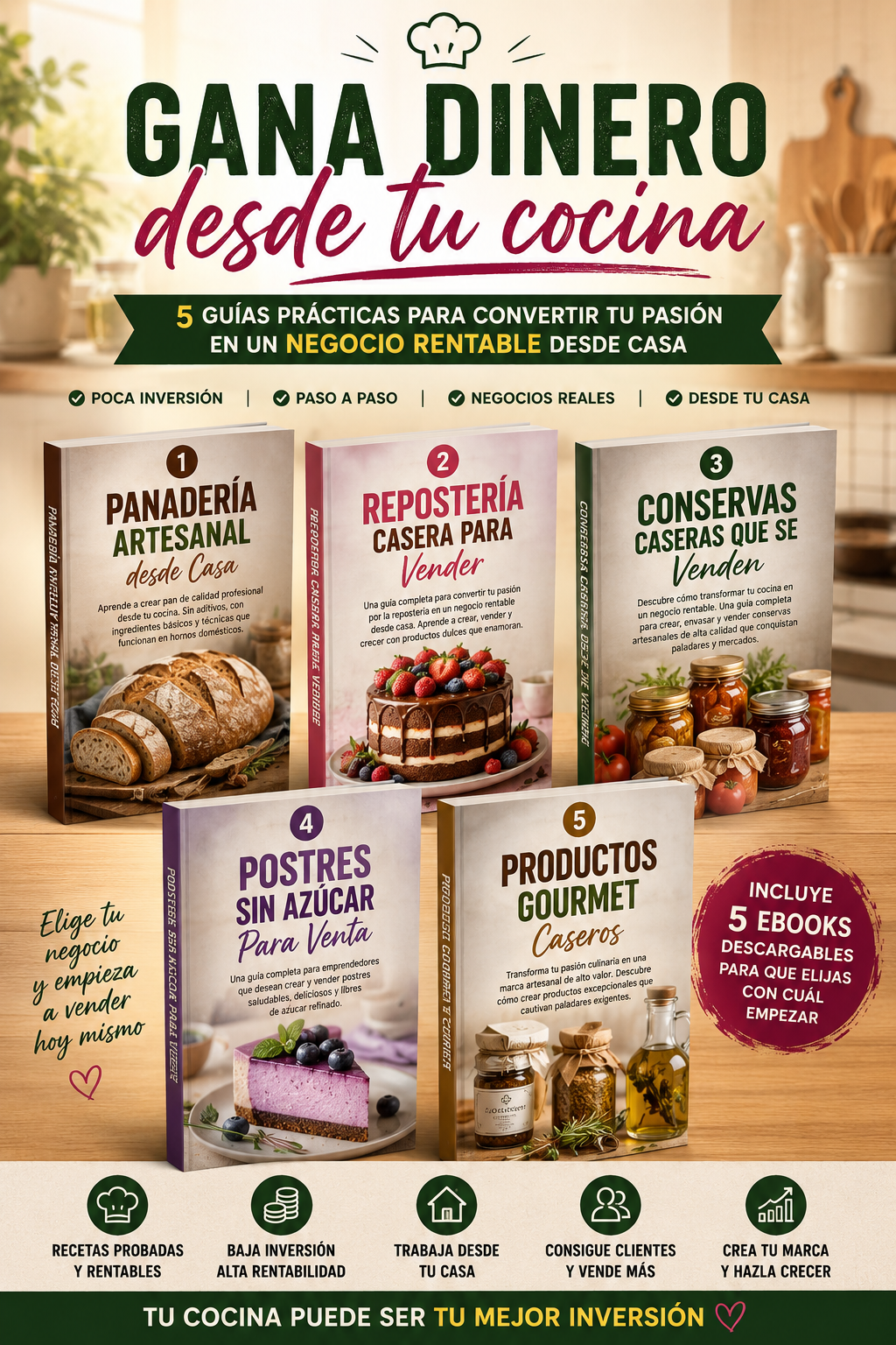 El Kit completo para Emprender desde tu Cocina